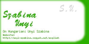 szabina unyi business card